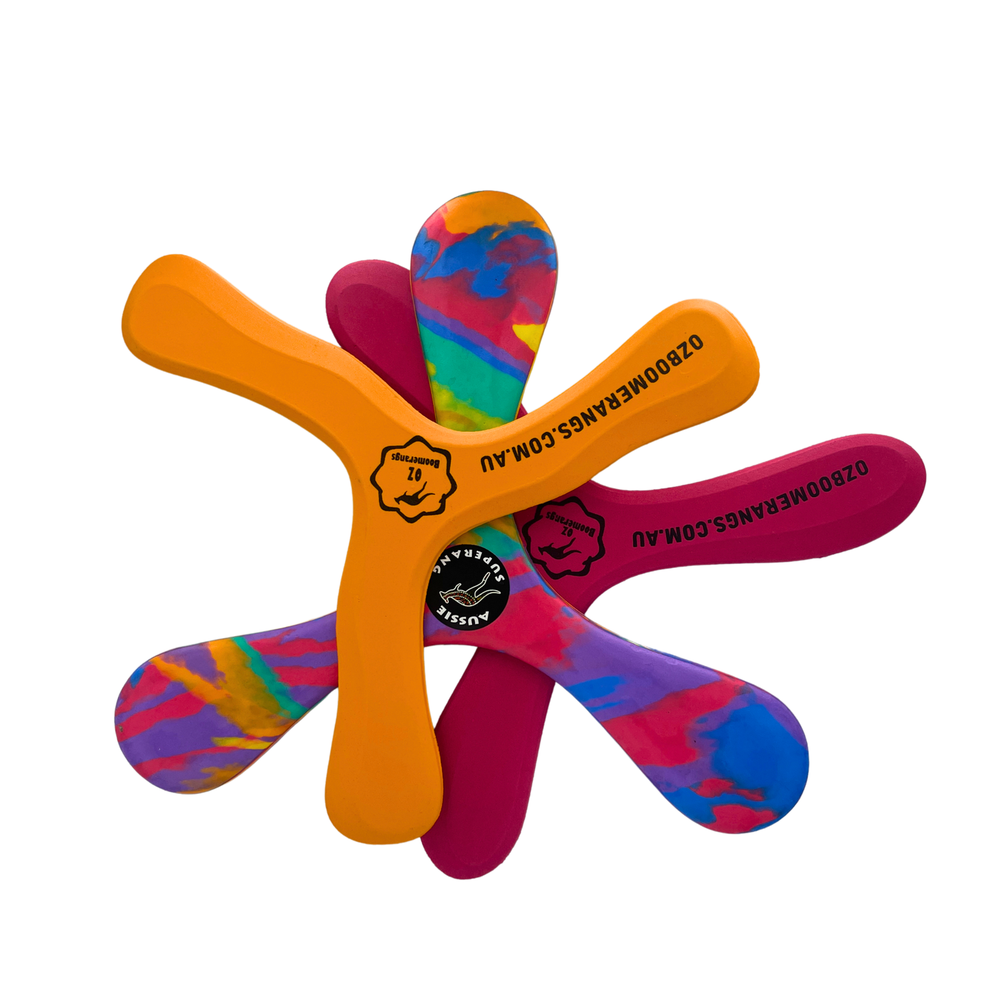 # Pack Foam Boomerangs, Outdoor Superang, OZ Icerunner. OZzie Emu
