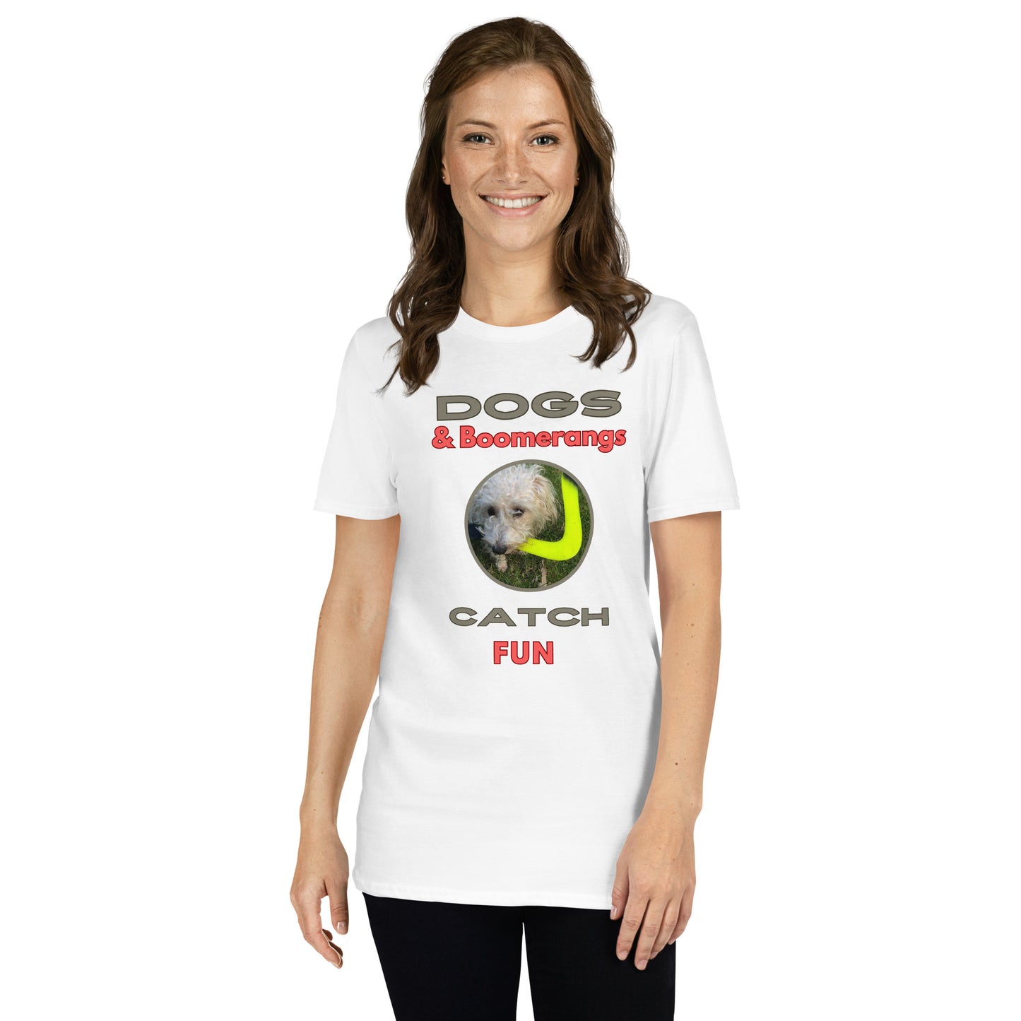 Dogs & Boomerangs Catch Fun Short-Sleeve Unisex T-Shirt - FlyingToyz