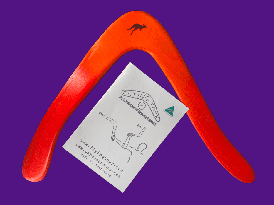 Aussie FireDancer Performance Boomerang with instructions