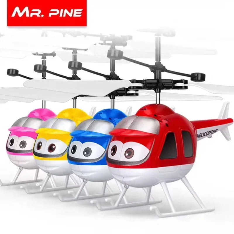 Colorful LED Flying RC Helicopter Toy - FlyingToyz