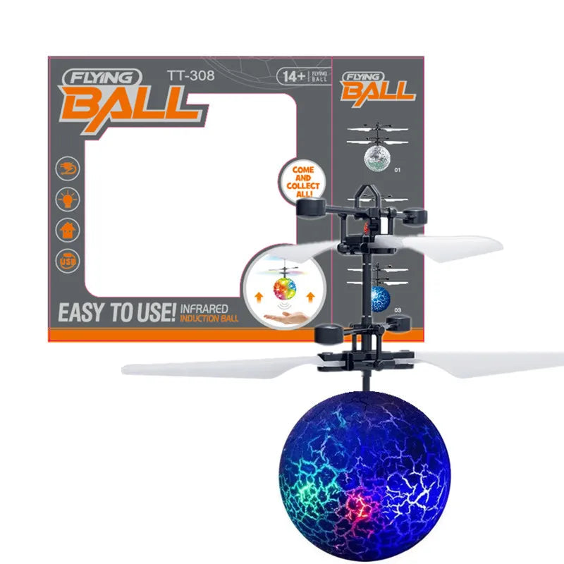 Colorful LED Flying RC Helicopter Toy - FlyingToyz