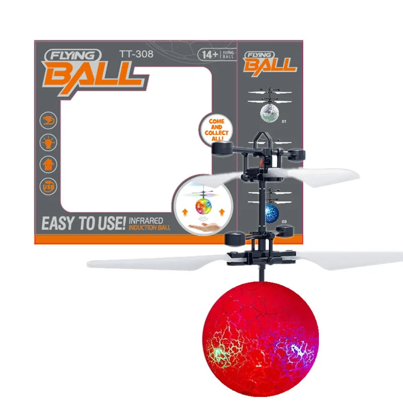 Colorful LED Flying RC Helicopter Toy - FlyingToyz