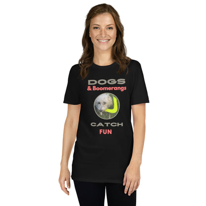 Dogs & Boomerangs Catch Fun Short-Sleeve Unisex T-Shirt