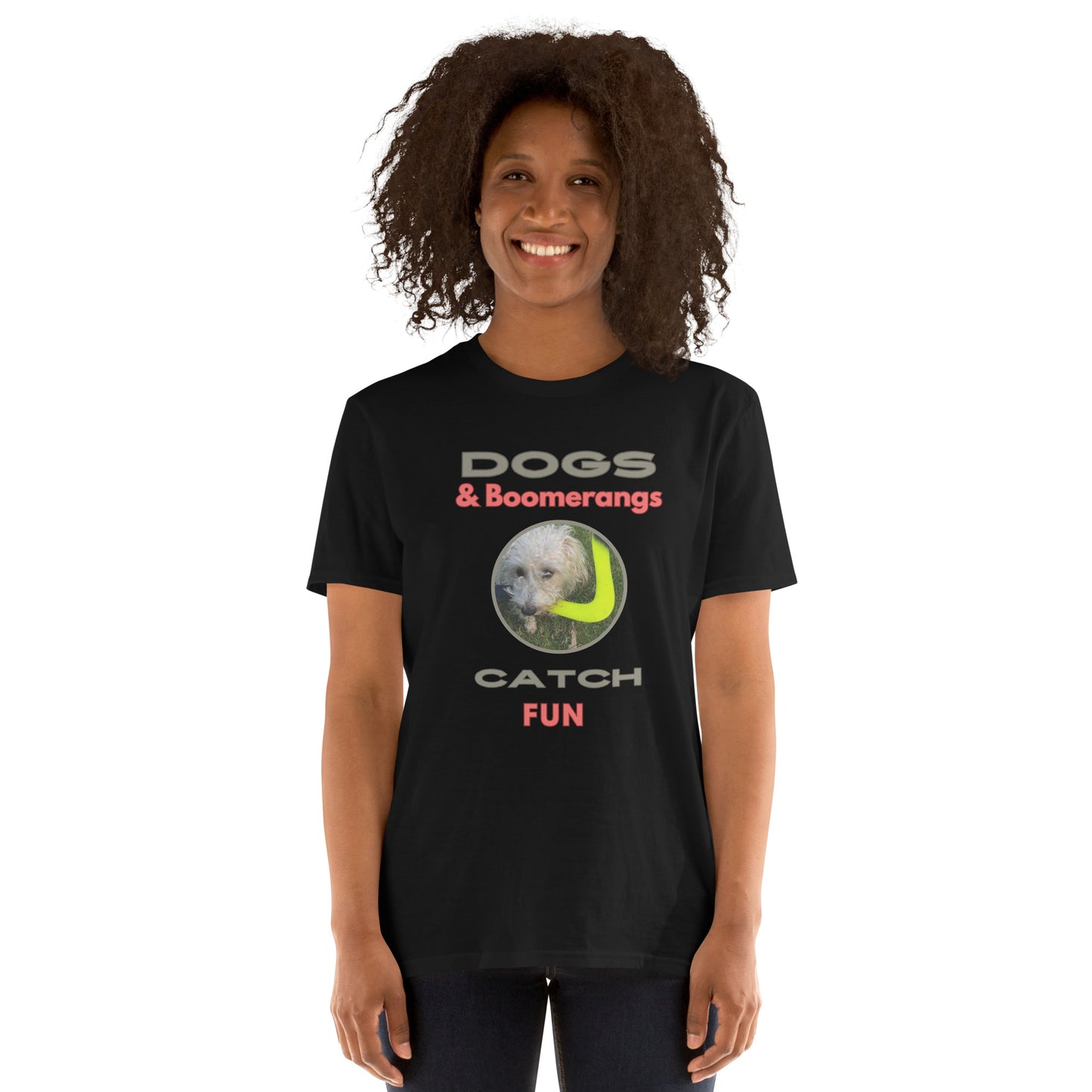 Dogs & Boomerangs Catch Fun Short-Sleeve Unisex T-Shirt