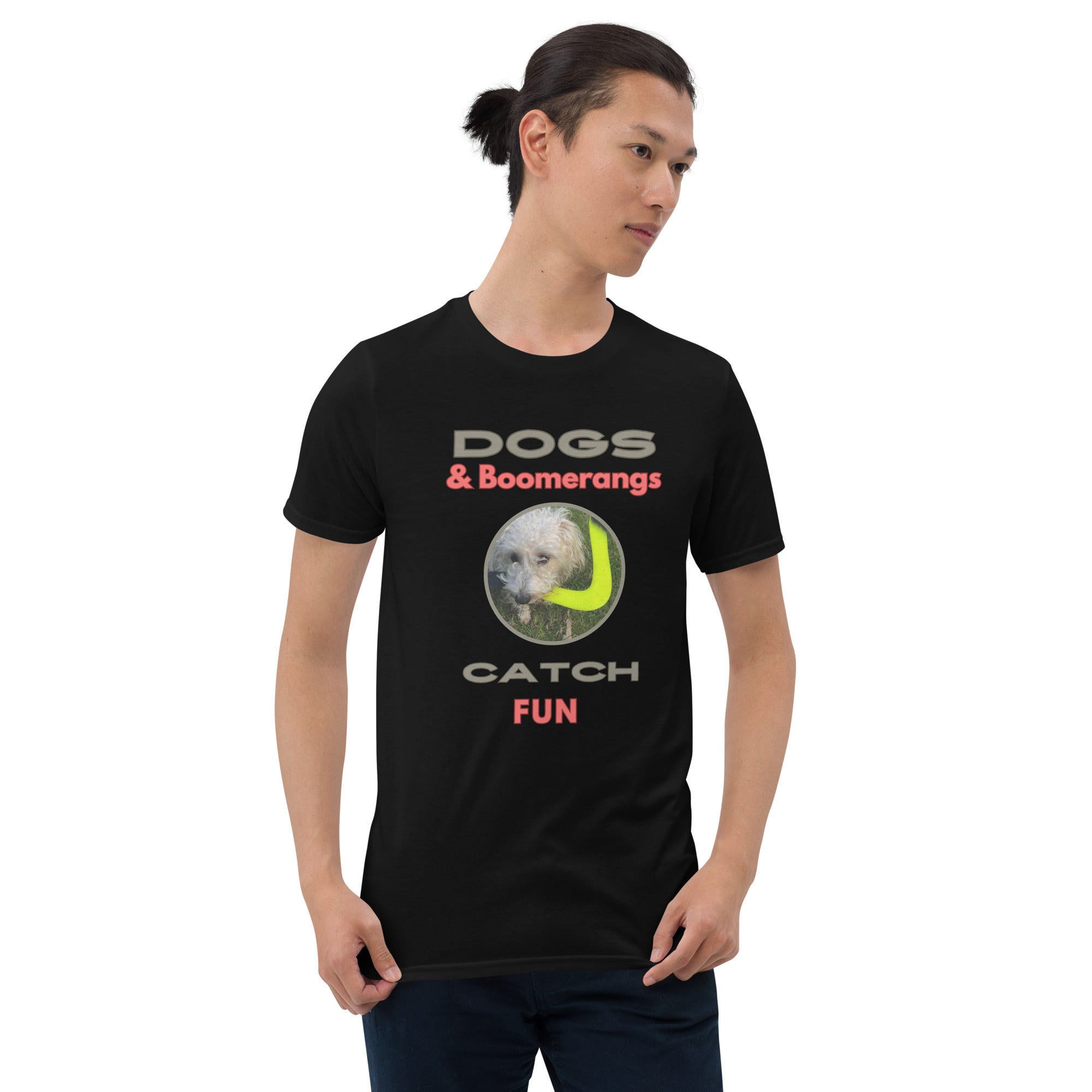 Dogs & Boomerangs Catch Fun Short-Sleeve Unisex T-Shirt - FlyingToyz