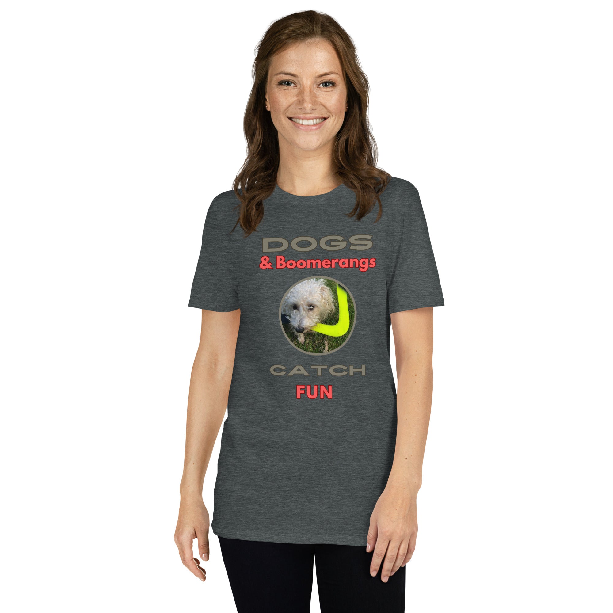 Dogs & Boomerangs Catch Fun Short-Sleeve Unisex T-Shirt - FlyingToyz