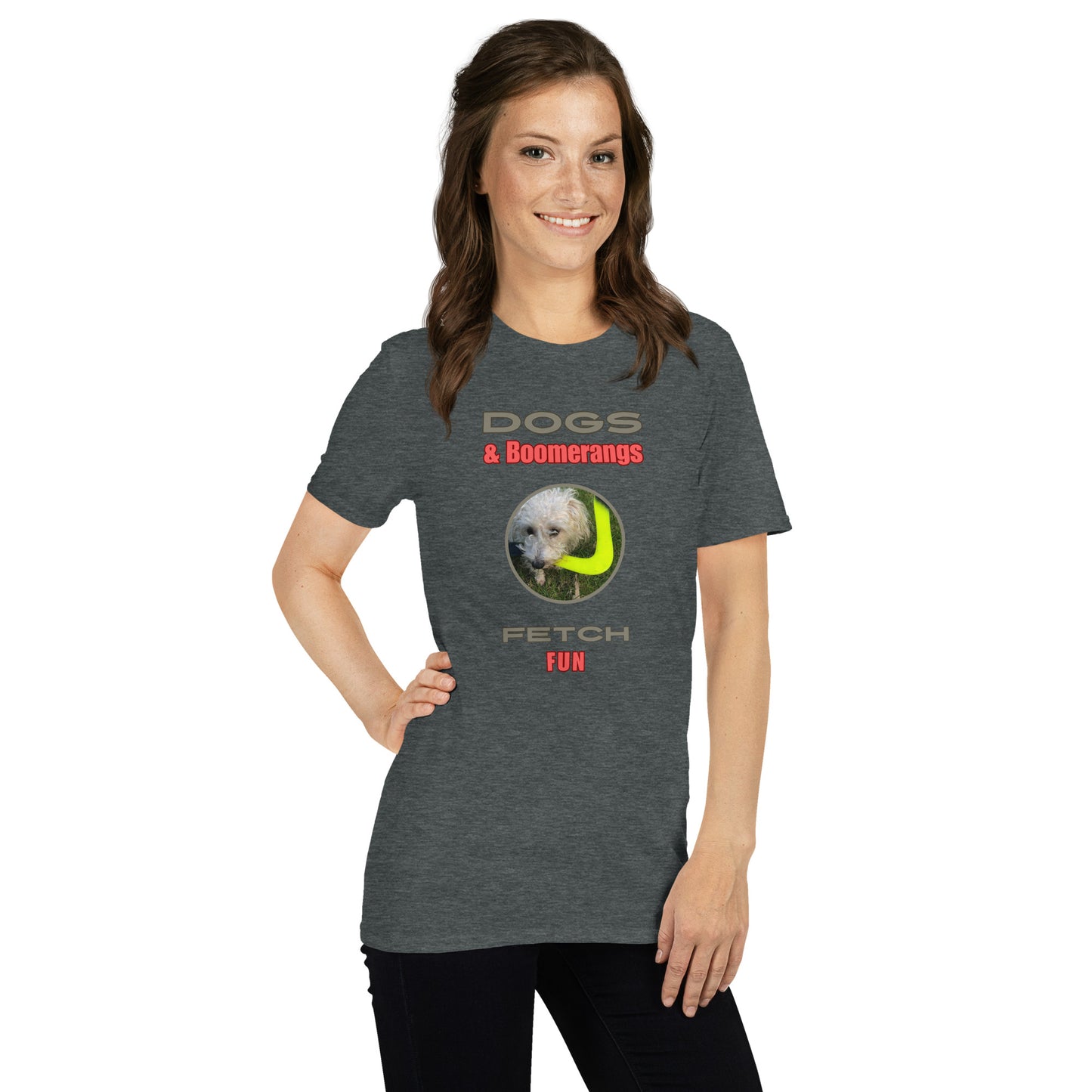 Dogs & Boomerangs Fetch Fun Short-Sleeve Unisex T-Shirt