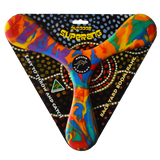Aussie Superang multicoloured outdoor boomerang with packaging