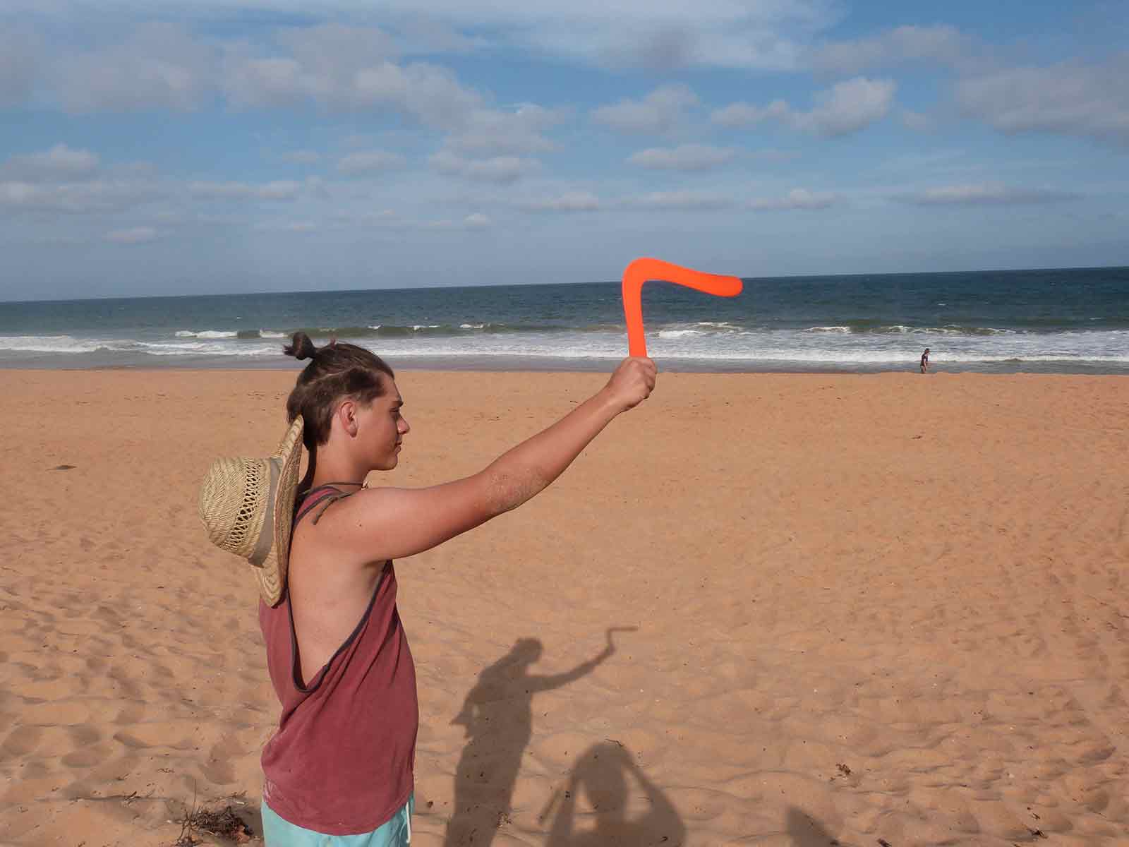 The Throw of the Aussie Magic Spoprt Boomerang